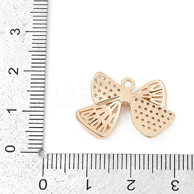 Brass Micro Pave Cubic Zirconia Pendants KK-U051-04G-02-1