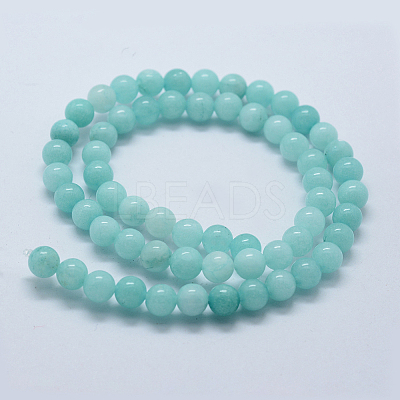 Natural & Dyed White Jade Bead Strands X-G-P370-02-10mm-1