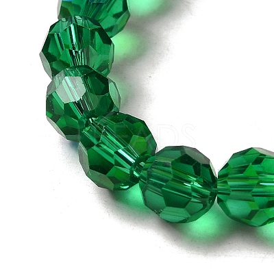 Electroplate Transparent Glass Beads Strands EGLA-A035-T8mm-L18-1