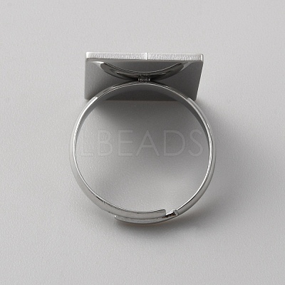 Stainless Steel Tarot Card Adjustable Ring for Women RJEW-WH0001-018P-02-1
