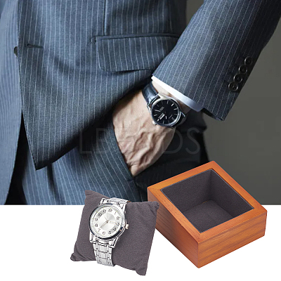 Rectangle Wooden Watch Display Stands ODIS-WH0017-110A-1