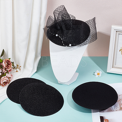 EVA Cloth Round Fascinator Hat Base for Millinery Magic FIND-WH0152-947E-1