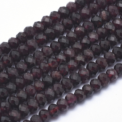 Natural Garnet Beads Strands G-K223-26-4mm-1