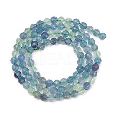 Natural Fluorite Beads Strands G-L662-A02-4mm-1