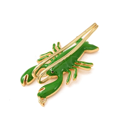 Brass with Enamel Pendants KK-CBA2F11-10G-07-1