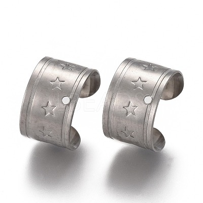 Tarnish Resistant 304 Stainless Steel Ear Cuff Findings STAS-P249-20P-1