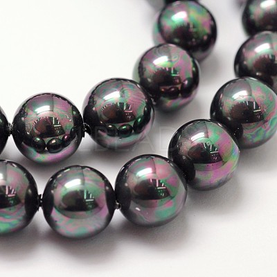 Shell Pearl Bead Strands BSHE-L025-05-8mm-1