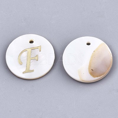 Natural Freshwater Shell Pendants SHEL-N027-04F-1