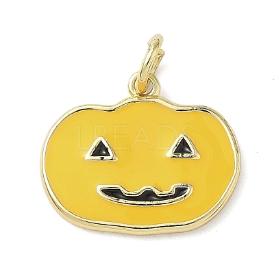 Halloween Theme Brass Enamel Pendants LS-KK-L248-01G-04-1