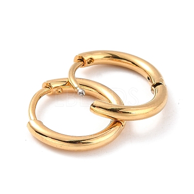 PVD Vacuum Plating 304 Stainless Steel Huggie Hoop Earrings for Women EJEW-F280-07A-G-1