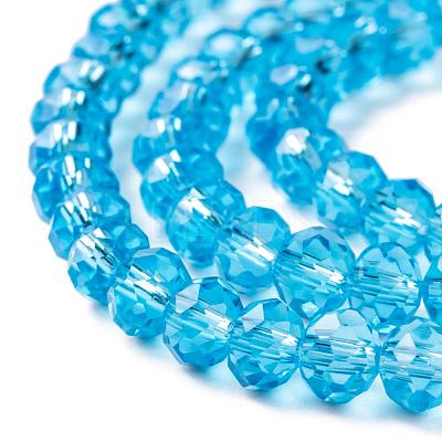 Glass Beads Strands EGLA-X0007-01A-6mm-1