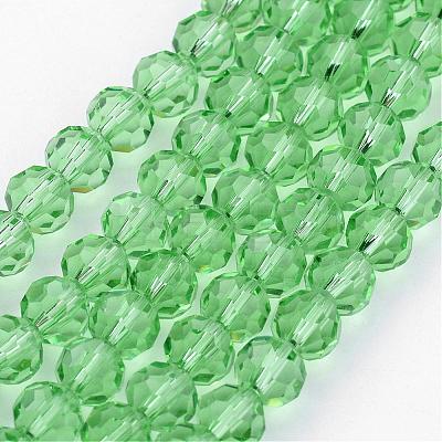 Transparent Glass Bead Strands GLAA-G013-4mm-55-1
