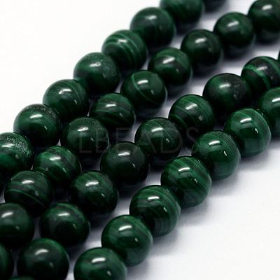 Natural Malachite Beads Strands G-E484-02-1