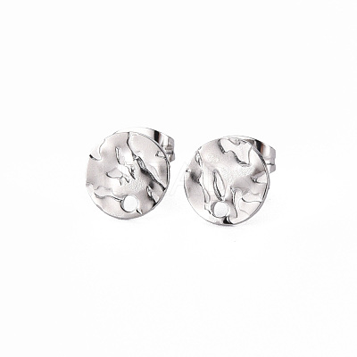 Non-Tarnish 304 Stainless Steel Stud Earring Findings STAS-T052-38A-P-1