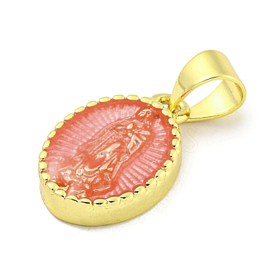 Rack Plating Brass Enamel Pendants KK-B091-15D-1