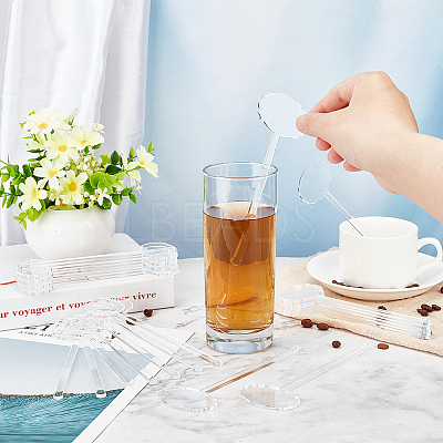 24Pcs Transparent Acrylic Stirring Rods AJEW-FG0003-15A-1