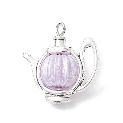 Acrylic & Tibetan Style Alloy Pendants PALLOY-JF04324-1