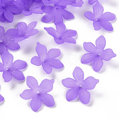 Frosted Acrylic Bead Caps MACR-S371-05A-747-1