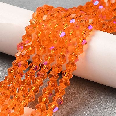 Transparent Electroplate Glass Beads Strands LS-EGLA-A039-T3mm-L11-1
