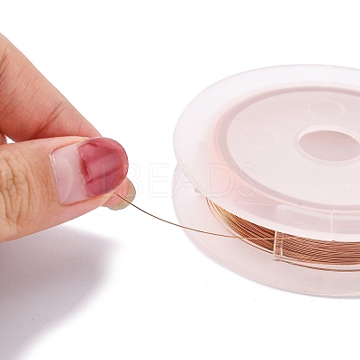 Round Copper Wire for Jewelry Making CWIR-WH0001-0.3mm-02-1-1