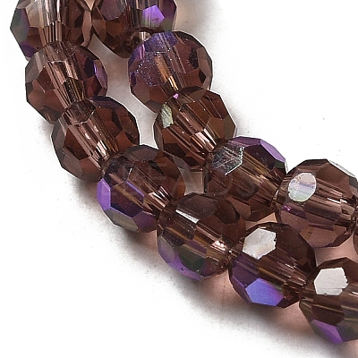 Electroplate Transparent Glass Beads Strands LS-EGLA-A035-T4mm-L13-1