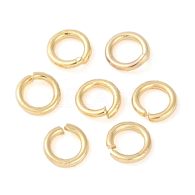 Brass Open Jump Rings KK-N254-45A-G-1