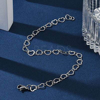 Tarnish Resistant 304 Stainless Steel Chain Bracelets BJEW-P236-07P-1