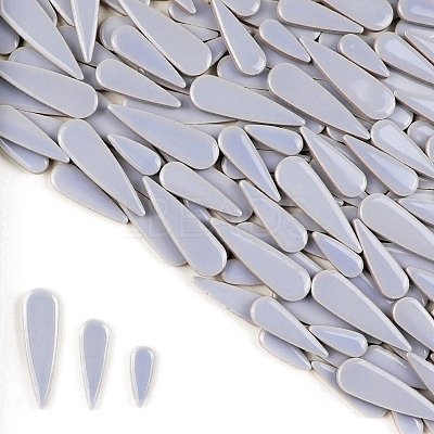 3 Styles Teardrop Shape Porcelain Mosaic Tiles PW-WGBCD43-19-1