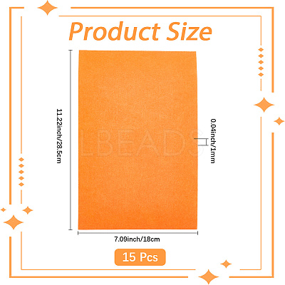 15Pcs Felt Non Woven Fabric DIY-SP0003-93N-1