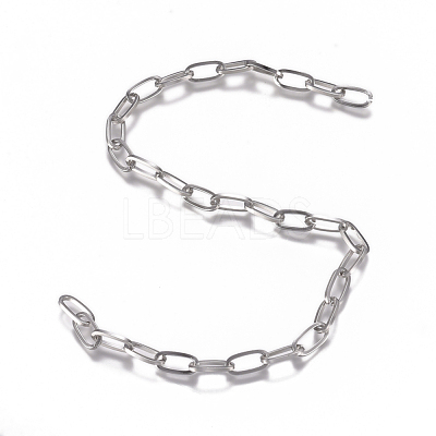Tarnish Resistant 304 Stainless Steel Chain CHS-G017-10P-1.0mm-1