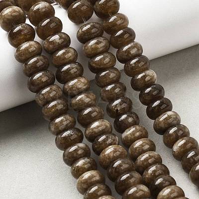 Dyed Natural White Jade Beads Strands G-G107-A33-01-1