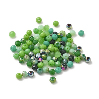 Electroplate Glass Beads GLAA-D020-01A-1