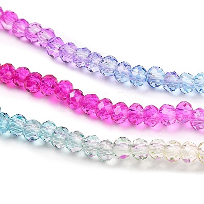 Transparent Painted Glass Beads Strands DGLA-A034-T2mm-A14-1