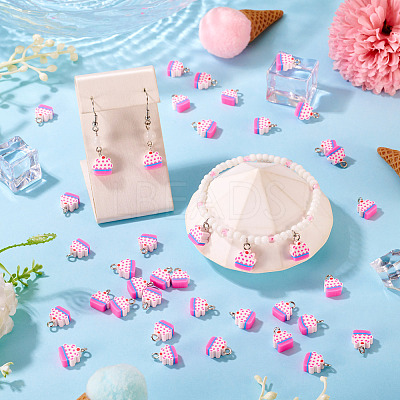 100Pcs Handmade Polymer Clay Charms CLAY-TA0001-96A-1