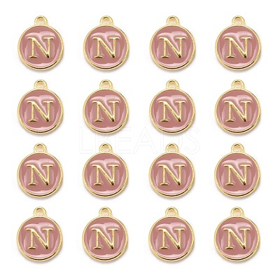Golden Plated Alloy Enamel Charms ENAM-S118-07N-1