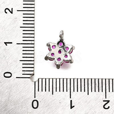 Brass Micro Pave Cubic Zirconia Pendants KK-D356-01A-P-1
