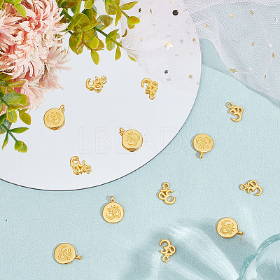 20Pcs 2 Styles Alloy Pendants FIND-GO0001-35-1