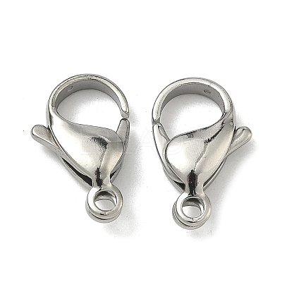 Tarnish Resistant 304 Stainless Steel Lobster Claw Clasps STAS-AB17-1