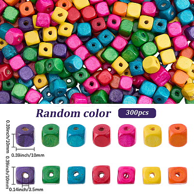 300Pcs Natural Wood Beads WOOD-SP0001-91-1