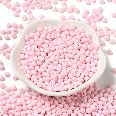 6/0 Opaque Baking Paint Glass Seed Beads SEED-M012-02A-31-1