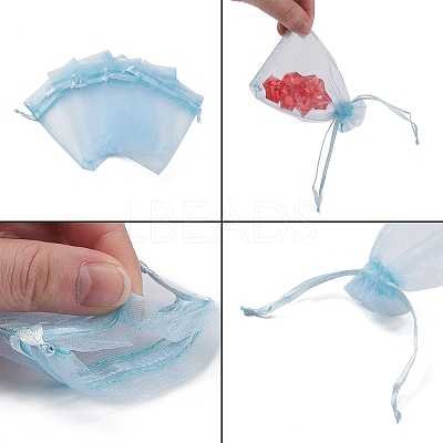 Organza Gift Bags with Drawstring X-OP-R016-7x9cm-08-1
