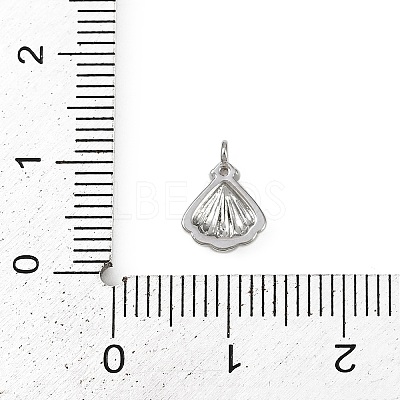 Brass Pave Clear Cubic Zirconia Pendants KK-L238-31P-1