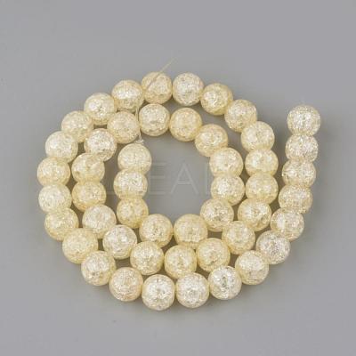 Synthetic Crackle Quartz Beads Strands GLAA-S134-8mm-06-1