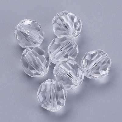 Transparent Acrylic Beads TACR-Q257-6mm-V01-1