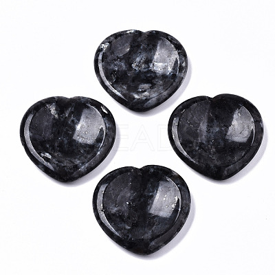 Natural Larvikite Thumb Worry Stone G-N0325-01X-1