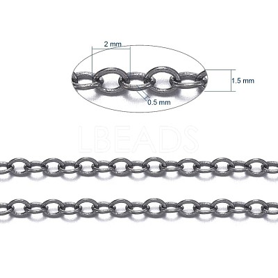 Brass Cable Chains CHC-034Y-B-NF-1