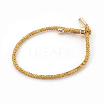 Couple Adjustable Nylon Cord Bracelets BJEW-F362-B-G-1