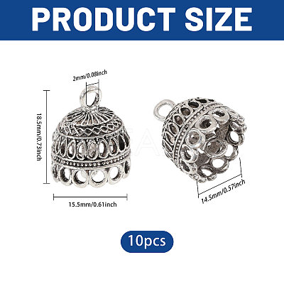 Zinc Alloy Pendant Bails FIND-CA0011-53AS-1