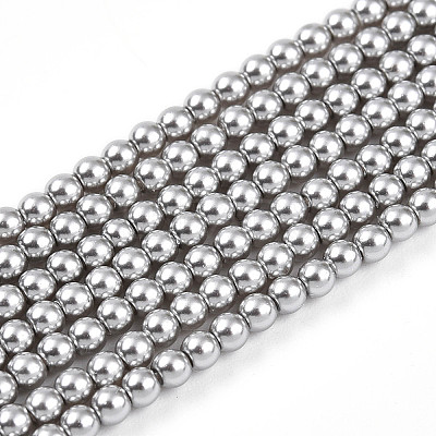 Baking Paint Pearlized Glass Pearl Bead Strands HY-N002-2mm-A03-1