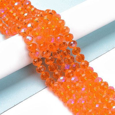 Electroplate Glass Beads Strands EGLA-A034-T4mm-L07-1